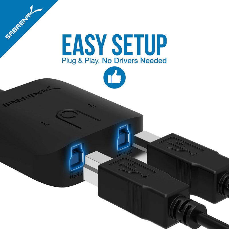 SABRENT USB 3.0 Sharing Switch for Multiple Computers and Peripherals LED Device Indicators + Aluminum USB External Stereo Sound Adapter for Windows and Mac
