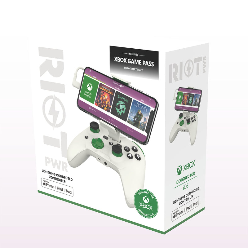 Mobile Cloud Gaming Controller for iOS –- Play COD Mobile, Apple Arcade + more [1 Month Xbox Game Pass Ultimate Included]