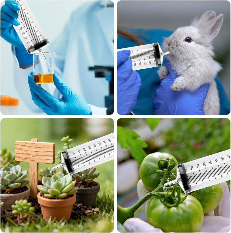 [AUSTRALIA] - Large Syringe 500 ml Reusable Liquid Syringe with Catheter Plastic Syringe with Large Capacity for Laboratory, Industrial, Garden and Pet Feeding 500ml 