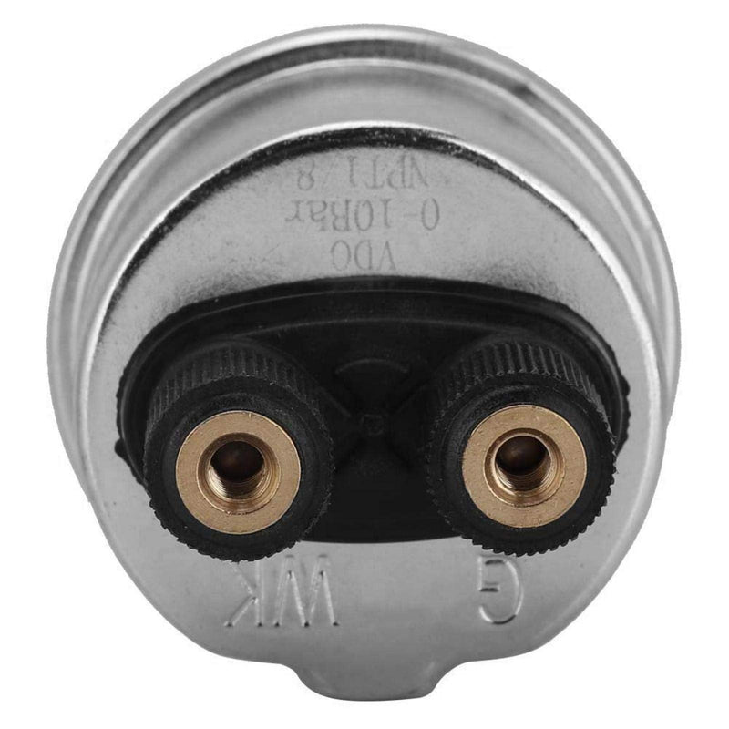 Oil Pressure Sensor 10-184 Ohm, Oil Pressure Sensor M10X1, Pressure Sensor Universal Oil Pressure Sensor Measuring Transmitter Made of Aluminium Alloy 0 to 10 Bar 1/8NPT for Diesel Generator