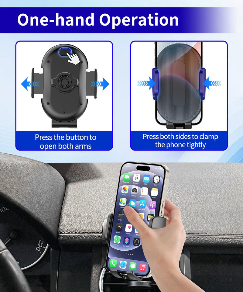 Car Phone Holder for Land Rover LR4 / Discovery 4 2010-2016 Auto Accessories，One Hand Place & Pick，360° Rotation，Hands Free，for 4.7-7 inch Phones