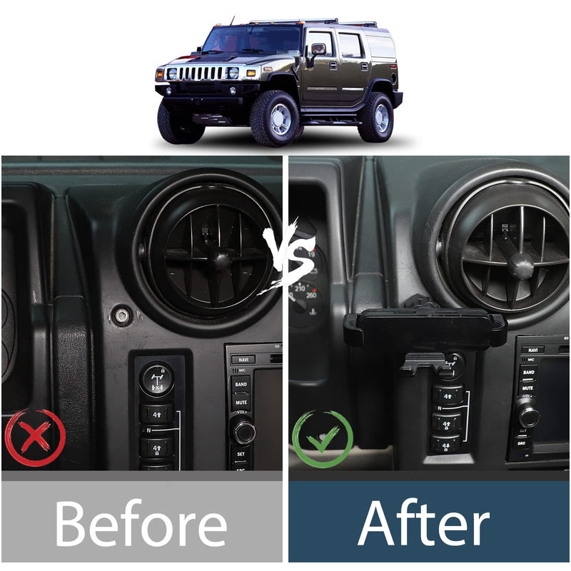 Lcojicep Car Phone Holder Compatible with Hummer H2 2003-2007 Car Phone Mount Accessories, for All Mobile Phones (Style B) Style B