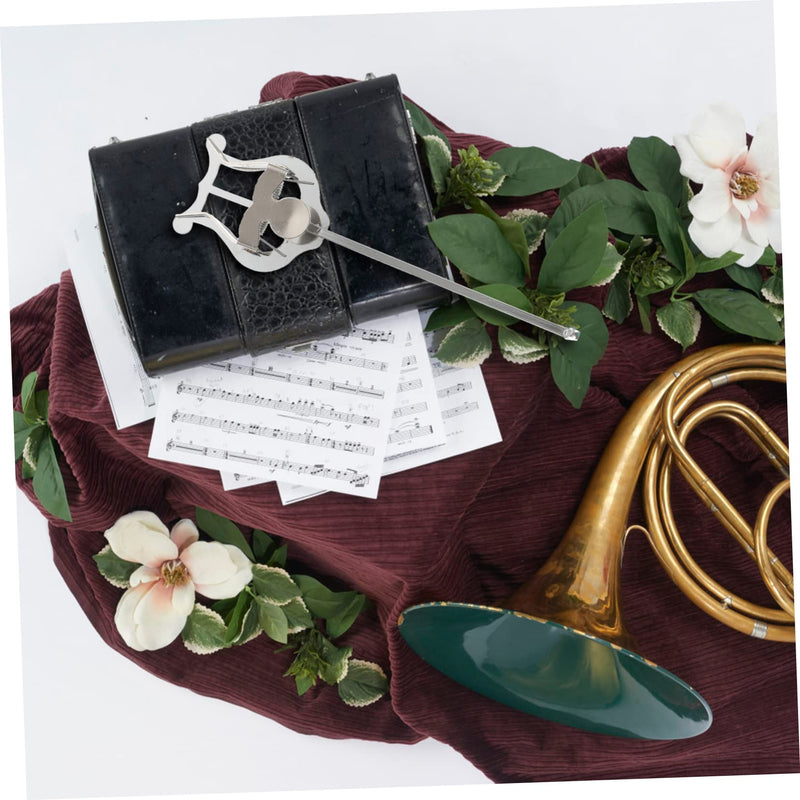 Marching Horn Clip French Horn Accessories Book Holder Stand Western Music Score Clip Sheet Music Clamp- on Holder French Horn Sheet Music Lyre Sheet Music Holder Music Score Clamp