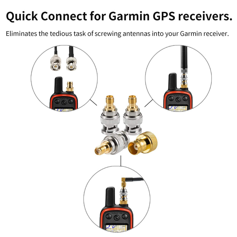 Antenna Quick Connect kit Compatible with Garmin GPS Alpha 100 200 200i Astro 220 320 430, Eifagur