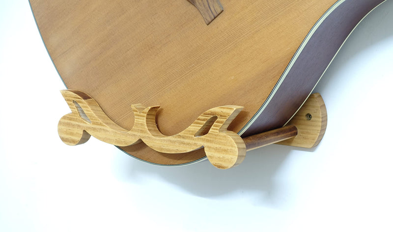Guitar Wall Holder,Guitar Holder Wall Mount,Guitar Stand Horizontal,Guitar Hanger Tilt Your Guitar,Ukulele, Bass, Electric Guitar at a Slanted Angle with Beauty.