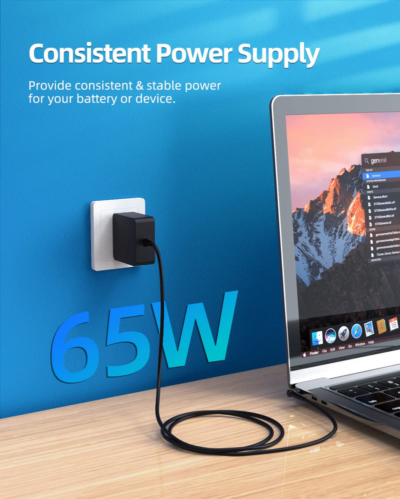 Charger for Lenovo Laptop Charger - 65W 45W, (UL Safety Certified)