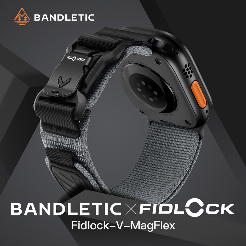 Bandletic Fidlock Magnetic Band and Nylon Strap Compatible with Apple Watch