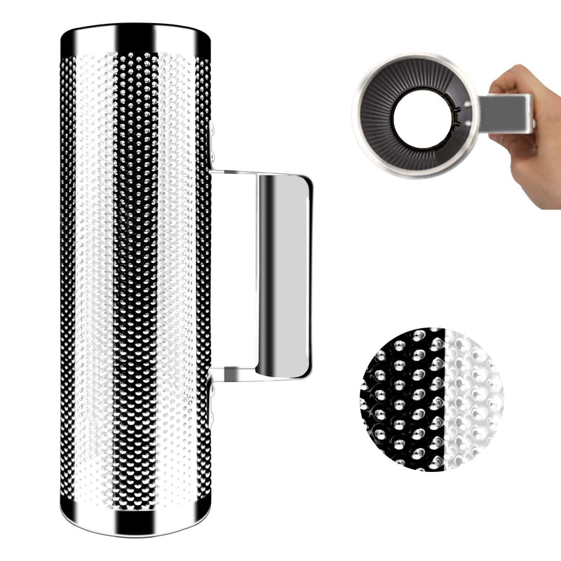 EastRock Stainless Steel Guiro 10" 3" Percussion Instrument Musical Training Tool with Scraper,Professional Band Accompaniment Sand Hammer Guiro Shaker Instrument 3"*10"