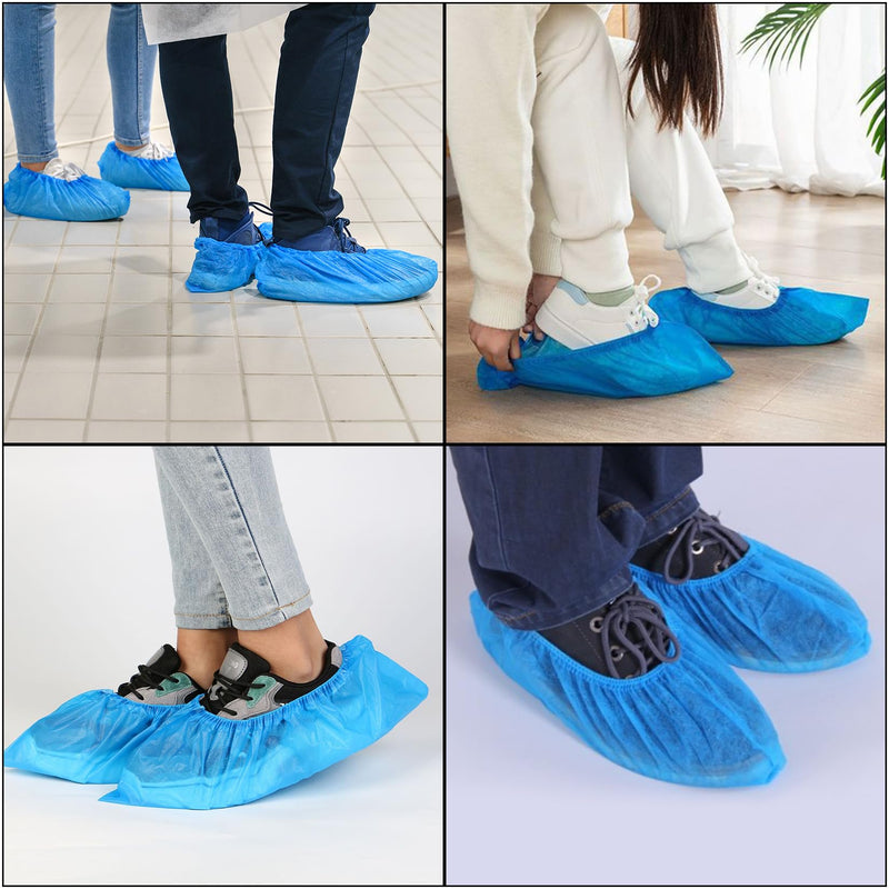 Pack of 60 Waterproof Shoe Covers, Shoe Covers Shoes, Overshoes, Non-Slip Covers for Shoes, Reusable Overshoes for Laboratory, Household, Crafts (One Size)