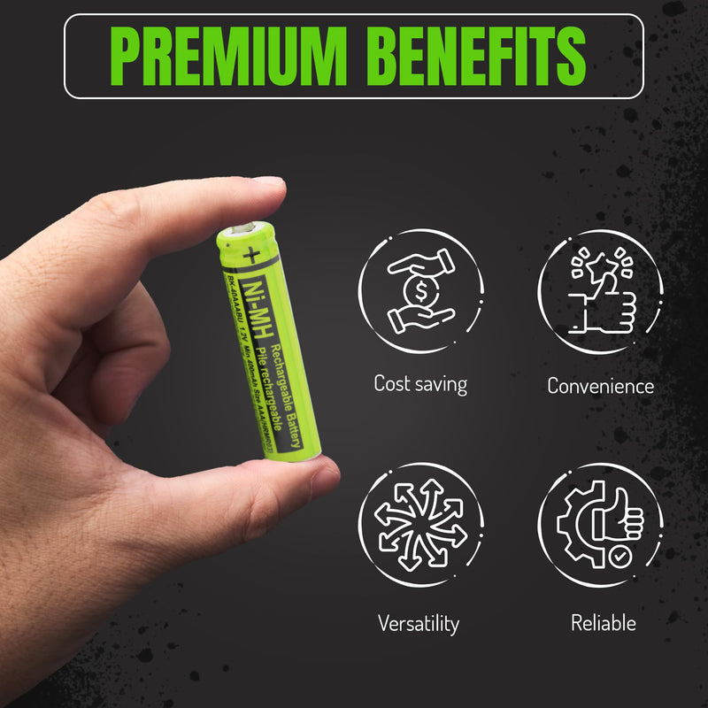 2 RocketBus BK-40AAABU Replacement 1.2V 400mAh Battery Packs for Panasonic Cordless Phone Handset