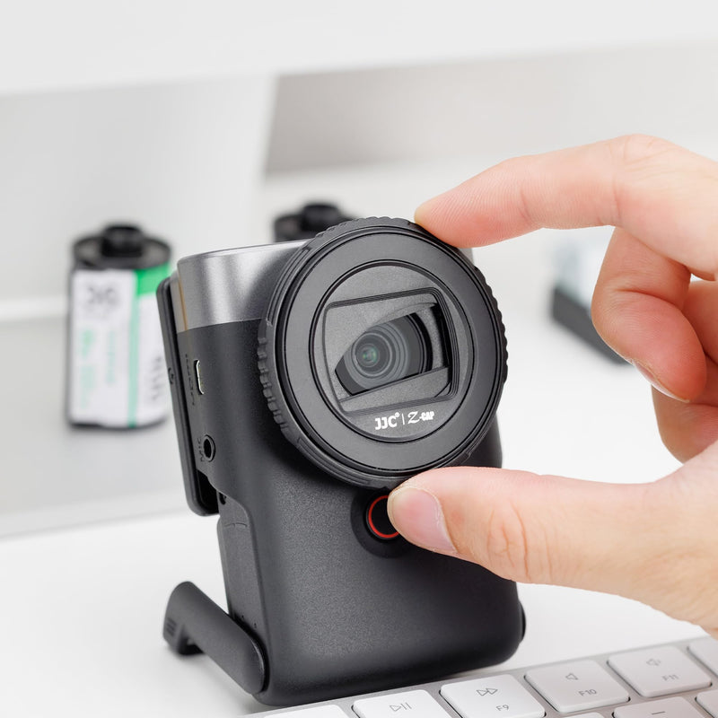 Kiorafoto V10 Lens Cap, Camera Lens Cap Cover Protector for Canon PowerShot V10 Vlog Camera, Rotating Lens Cap Anti-Scratch Dustproof Protective Lens Cap Accessories for Canon v10 Camera