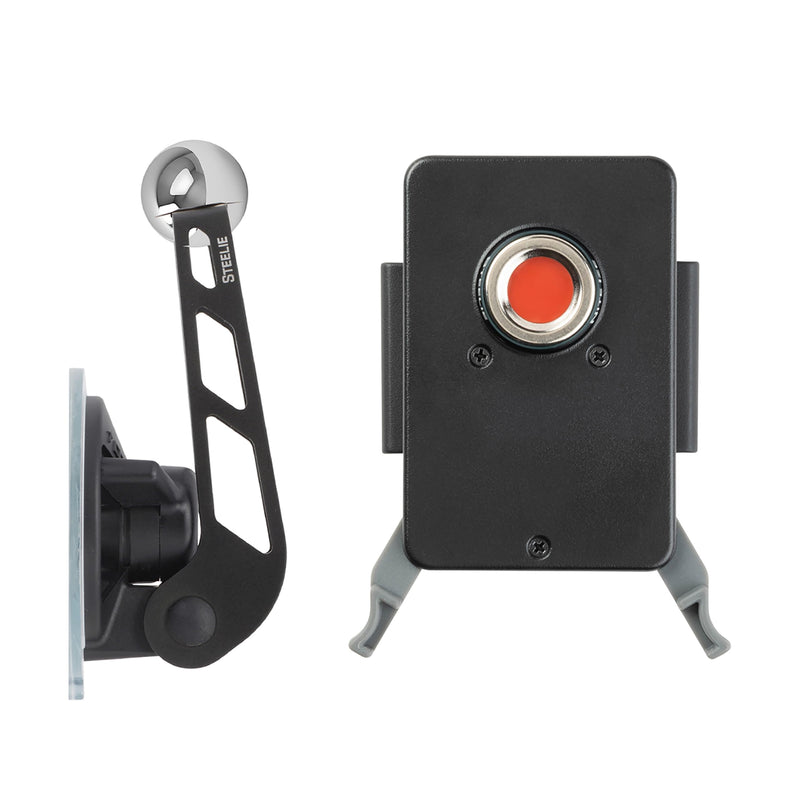 Nite IZE Steelie Squeeze Windshield Kit - Universal Windshield Magnetic Car Mount Holder