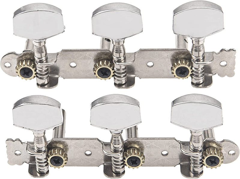 3x3 Guitar Tuning Pegs Guitar Tuners Machine Heads Tuning Keys for Acoustic Classical Guitar Part (Double Hole Tuners)