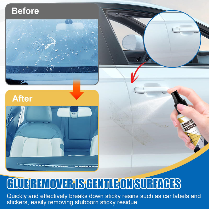 WEILAOK Adhesive Remover, Super Glue Remover, Label Remover, Quick Dissolve, Glue Remover Quickly Removes Stubborn Labels, Adhesive Residue -120 ml + Adhesive Removal Wipes x 36