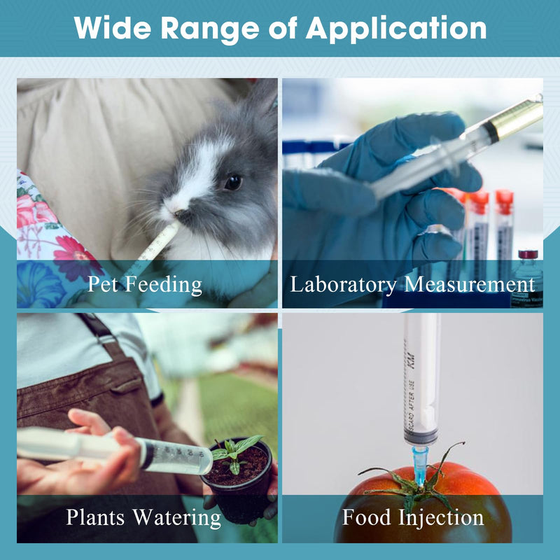 Pack of 10 1 ml Syringes Colostrum Syringe Disposable Syringes, Plastic Syringes with Caps Without Needle, Dosing Syringe for Refilling and Measuring Liquids, Laboratories, Animal Feeding 10 Stück 1ml