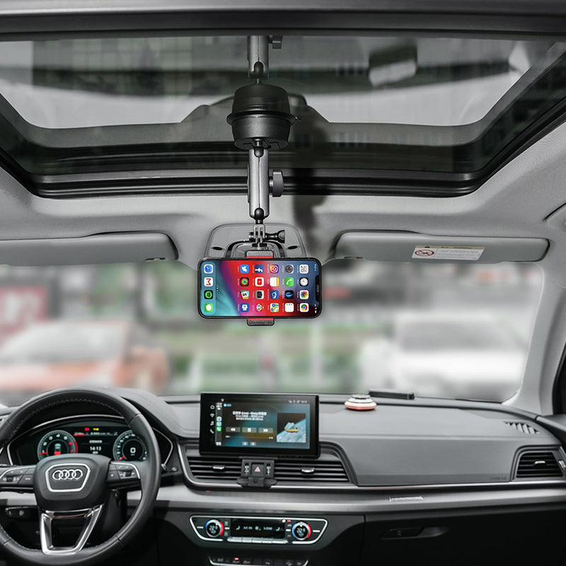 Suptig Suction Cup Mount, Car Camera Mount for Phone, Gopro, Canon, Nikon, Sony, Digital Cam, DJI Action 5 Pro, Insta360 X5/X4/X3, Insta360 Ace Pro, Suction Cup Camera Mount