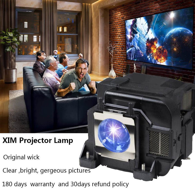 XIM ELPLP75 V13H010L75 Replacement Projector lamp Compatible with Epson EB-1930 EB-1935 EB-1940W EB-1945W EB-1950 EB-1955 EB-1960 EB-1965 ELP-LP74 ELP-LP75 H473A H474A H491A Powerlite 1930 1935 1940W