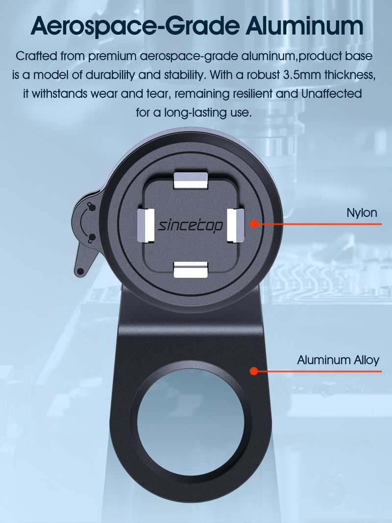 Series Q [ Quad ] Bike Stem Phone Mount + Magnetic Case Compatible with iPhone 15 Pro Max