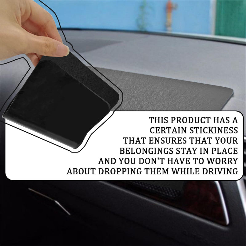 [AUSTRALIA] - Car Dashboard Anti-Slip Mat, Car Dashboard Accessories Multifunctional Non-Slip Rubber Pad, 10.6"×5.9" Adhesive Sticky Dashboard Gripping Mat for Cell Phones, Sunglasses(Leather Texture) Leather Texture 