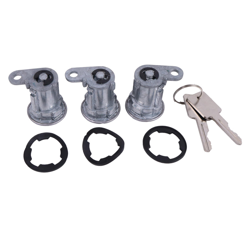 [AUSTRALIA] - 8122874K3 Door Lock Cylinder & Keys Compatible with Jeep CJ Wrangler YJ Cherokee XJ 84-90 