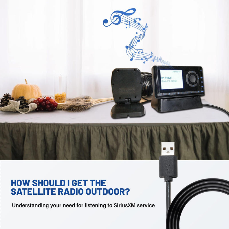 [AUSTRALIA] - 3.2ft USB Power Cord Cable 5 Volt Charger Connector for Sirius XM Radios Receiver for SXVD1(A), XDPIV1, XDPIV2, SDPIV1, XAPV2 XMP3i, SXiV1, SXDV3 Cradles Dock PowerConnect SiriusXM Radio 3.2 ft 