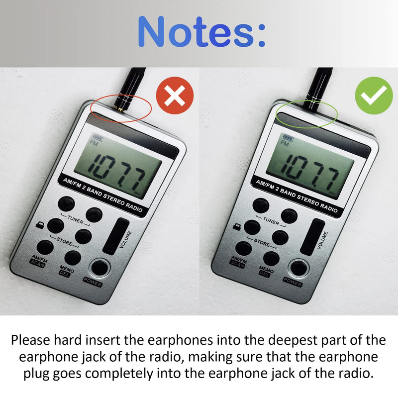 [AUSTRALIA] - Portable AM FM Radio with Digital Tuning LCD Display, SWDSTP Rechargeable Pocket Radio with Stereo Earphone and Detachable Belt Clip for Walking, Jogging 