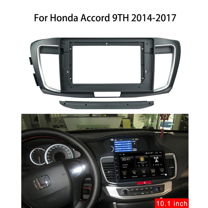 9'' Car Radio Stereo Dash Install Kit Fascia Panel Trim fits for Honda Accord 9TH 2014-2017 Installation Aftermarket Stereo Headunit