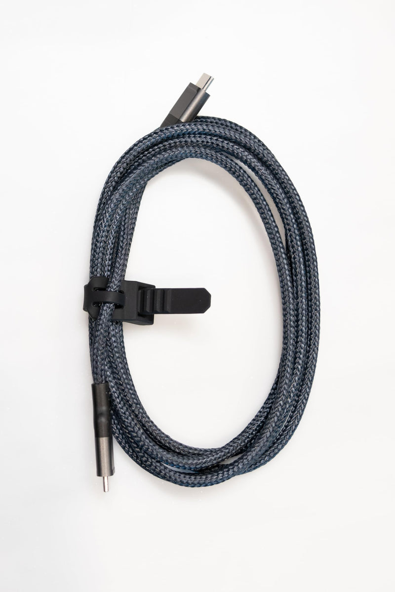 Rokform PowerTrip 100W USB-C Charging Cable, 2m (6.6 ft) | Braided Cable, Integrated Cable Tie, 5,000 Bend Tested, Reinforced Aluminum, Kevlar and TPU 6.6ft