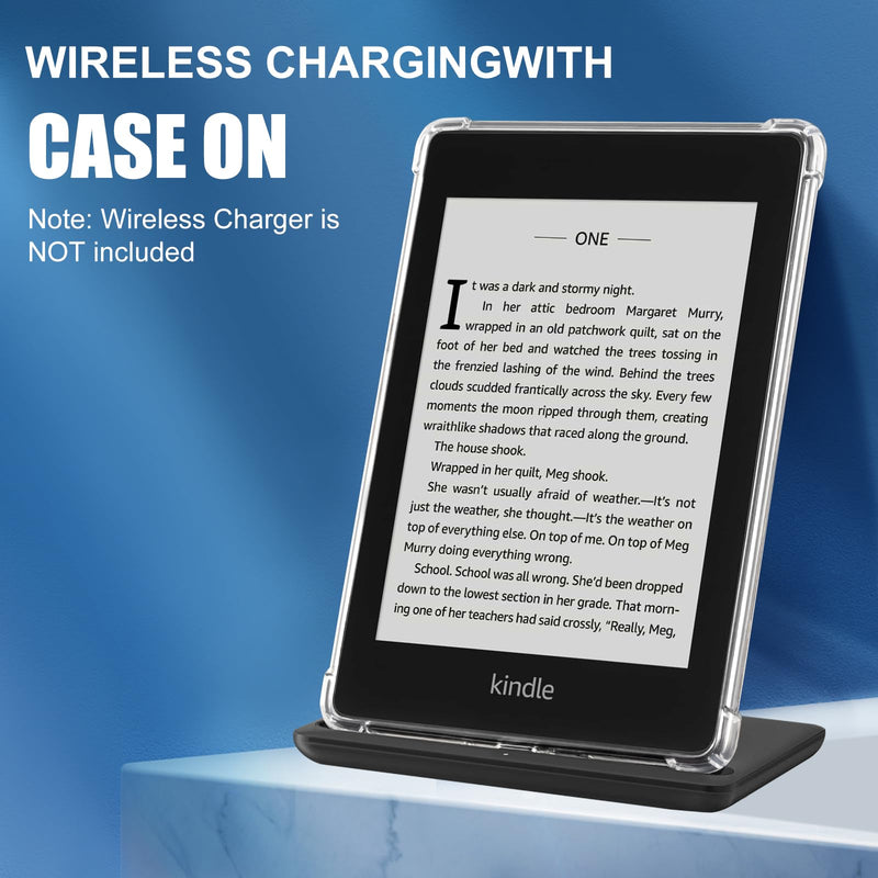 CoBak Clear Case for Kindle Paperwhite 10th Generation 6'' and Signature Edition 2018 Released,Shockproof Ligthwheight Slim Soft TPU Back Cover-Clear ***Clear-1