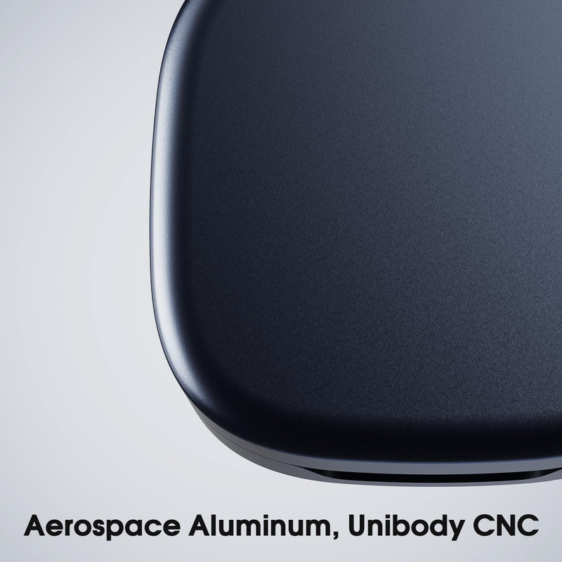 Charging Case Compatible with Oura Ring 4 Size 9 Portable Charger | Aerospace Aluminum Unibody, Pocket-Sized Elegant Design, Smart Charging Protection, Up to a Month of Battery