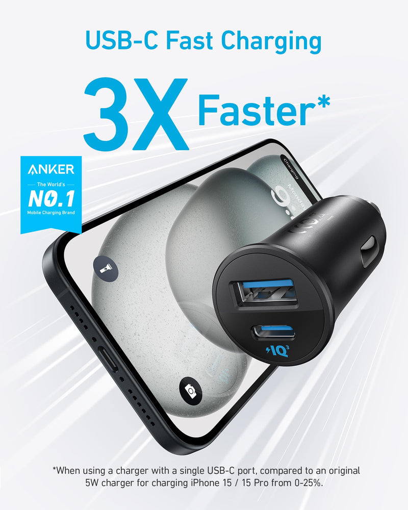 Anker USB C to USB C Cable & Anker USB-C Car Charger