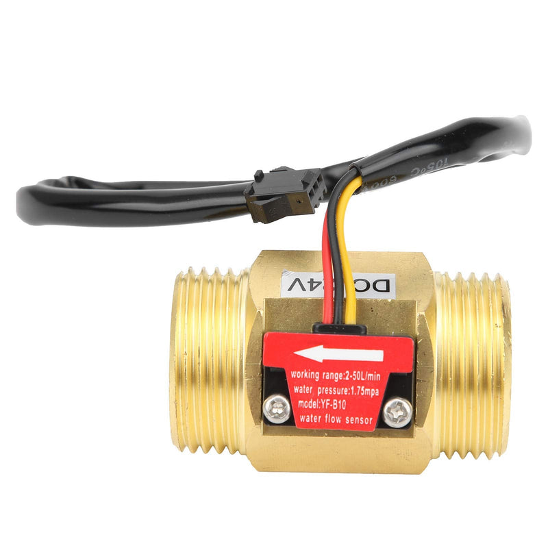 YFB10 Hall Flow Meter Switch G1in Water Flow Sensor Turbine Meter DC24V for Water Heater
