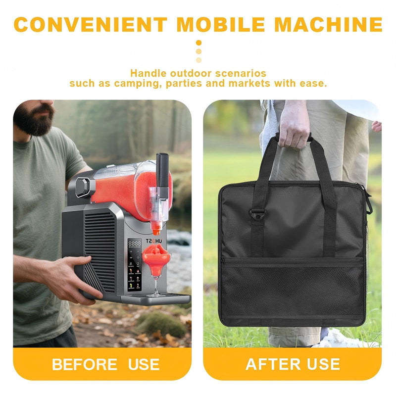 [AUSTRALIA] - Heavy Duty Carry Case for Ninja Slushie Machine FS300/FS301, Front-Load Design, Portable Frozen Drink Maker Travel Bag for Parties & Outdoors - Padded Protection with Easy Side Access 