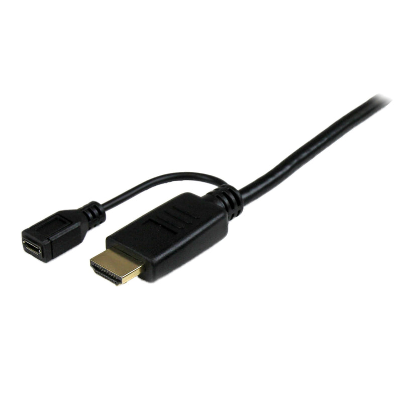 StarTech 10ft Active HDMI to VGA Cable, 1920 x 1200, 1080p (HD2VGAMM10) | Active HDMI to VGA monitor and computer cable, 3m, Built-in cable, Digital to analog conversion, Connect at greater distances HDMI to VGA Cable - 10ft / 3m
