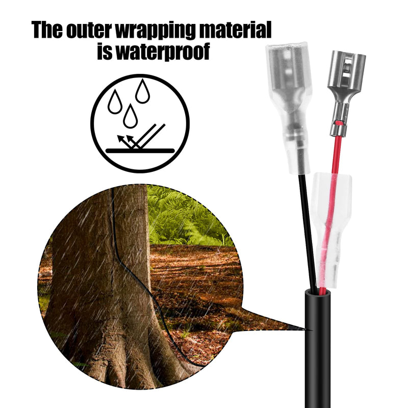 2 PCS Trail Camera Power Cord,4.0x1.7mm DC External Power Cable Compatible with Tactacam Reveal X XB SK,Wise Eye,Covert Cameras, Snyper Cameras, etc. 4.0x1.7mm DC Plug Trail Game Camera 2-pcs 4.0x1.7mm cable