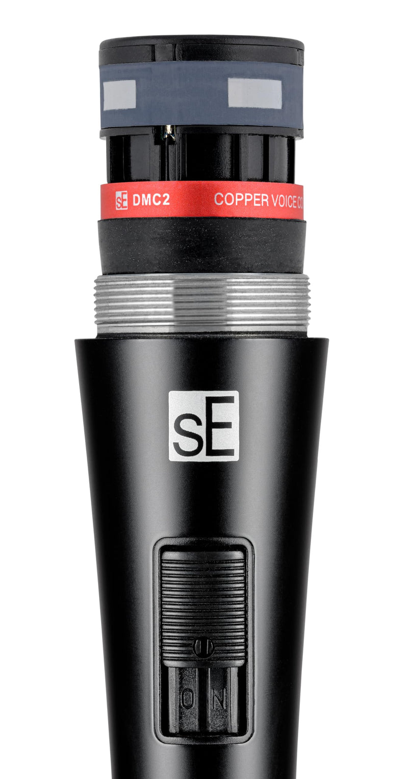 SE Electronics V2-SW-XLR Supercardioid Dynamic Handheld Microphone with On/Off Switch (Includes 15' Cable)