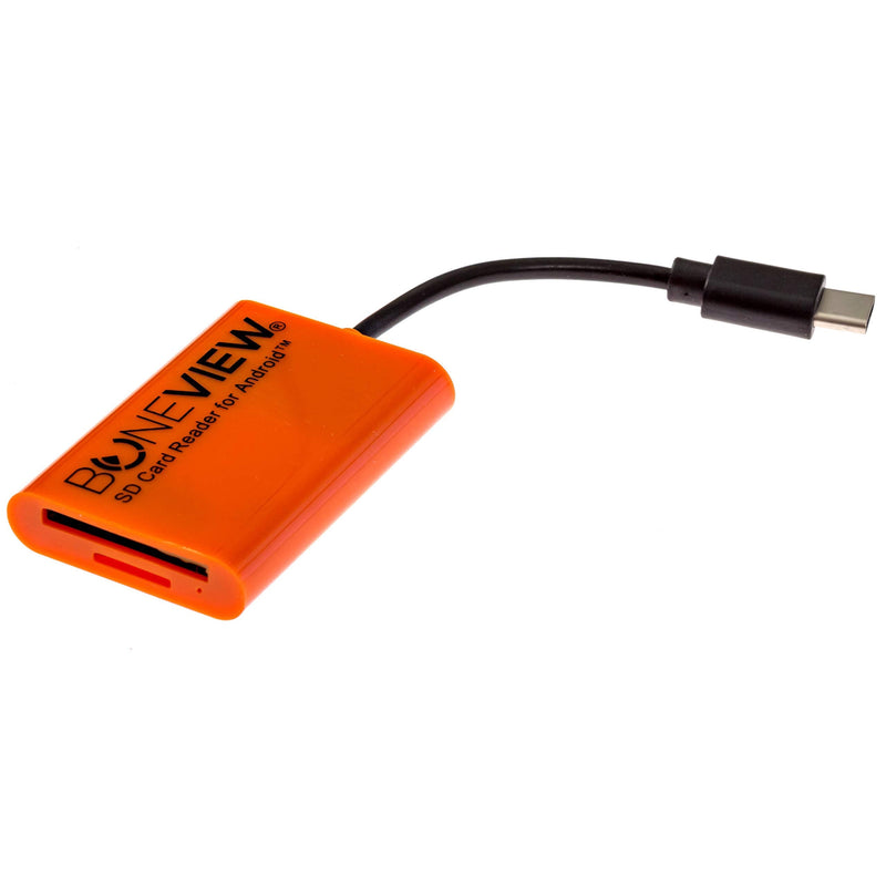 SD Card Reader for Android - Type C USB Trail Camera Viewer, Photo & Video from All Game Cam Memory on Any Smart Phone, Samsung, Moto, LG + Free MicroUSB OTG Adapter, Includes Zipper Case