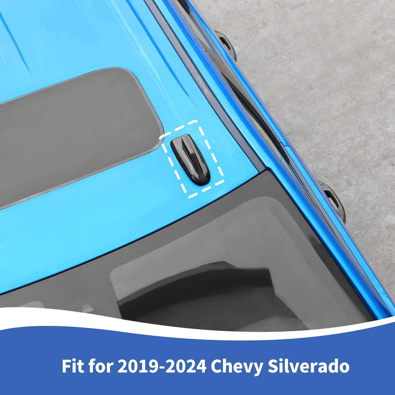 [AUSTRALIA] - RAZPOY Shark Fin Antenna Base Cover Trim Compatible with Chevy Silverado & Suburban & Tahoe & GMC-Yukon & GMC-Sierra & Cadillac Escalade 2019-2024, Black 