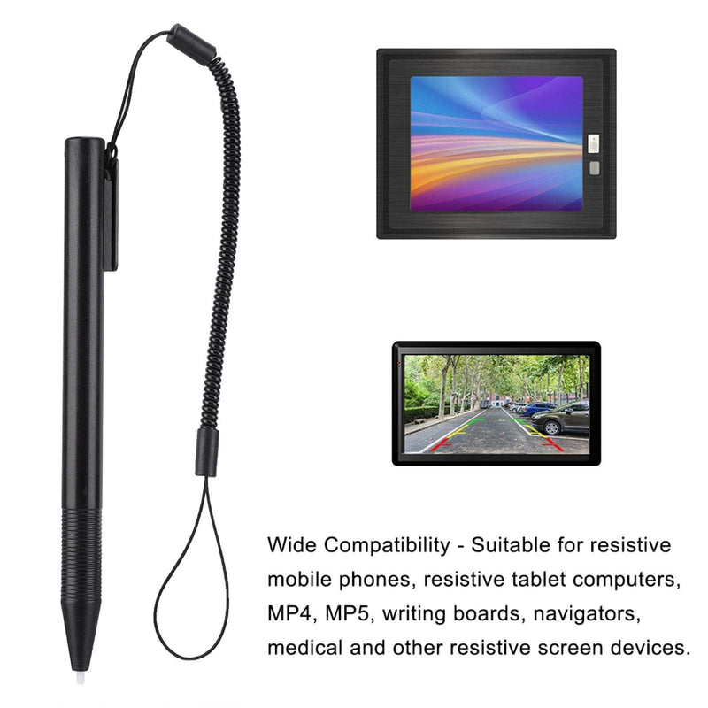 Touch Screen Stylus Pen, Resistive Touch Screen Anti-scratch Stylus Pen With Spring Rope, Touch Screen Resistive Hard Tip Stylus Pen for POS PDA Navigator, Medical and Other Resistive Screen Devices