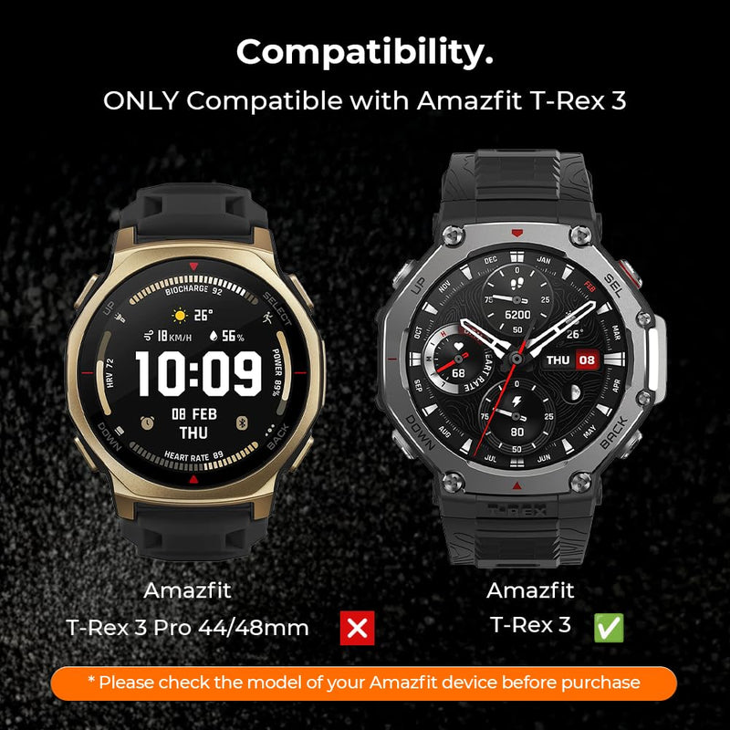 22mm Titanium Metal Band Strap for Amazfit T-Rex 3 for Men | 40% Lighter Than Stainless Steel,Lightweight Hypoallergenic,Fit 6.1" to 8.9" wrists,Fold-Over Clasp,Adjustment Tool Included black orange 22mm