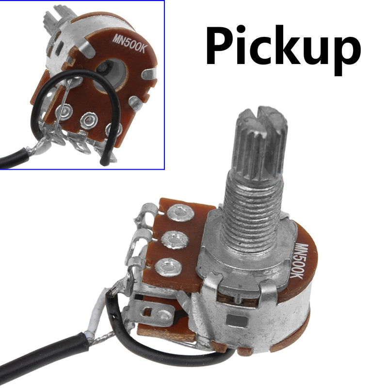 Prewired 2 Band Active Passive EQ Equalizer Preamp Circuit & 9V Pickup Battery Holder Case Compatible with Guitar Bass Instruments