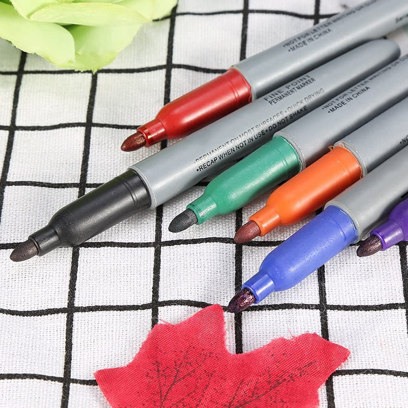 TOPINCN Tattoo Felt Tip Pen, Tattoo Marking Scribe Pen, Surgical Skin Marker Pen, Scribe Tool for Make-Up, Personal Accessories, Reusable Packaging, 6 Pieces/Set