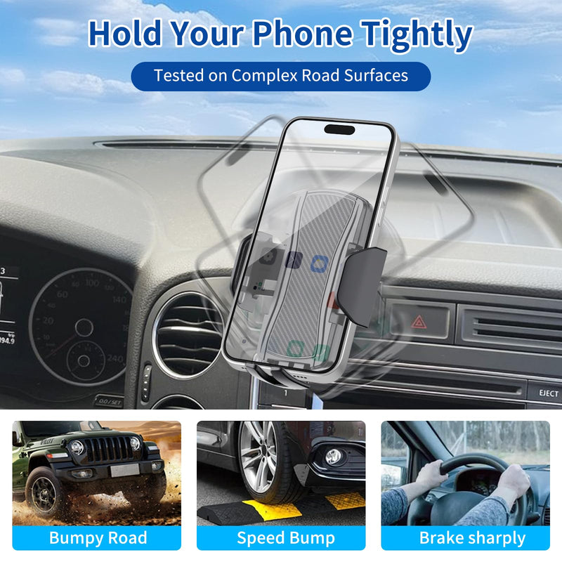 Car Phone Mount Fit for Volkswagen Tiguan 2009-2017 Phone Holder Navigation，for VW Tiguan Cellphone Mobile Cradle Auto Accessories Bracket Anti-Shake，360 Degree Rotation，Compatible for All Cell Phones