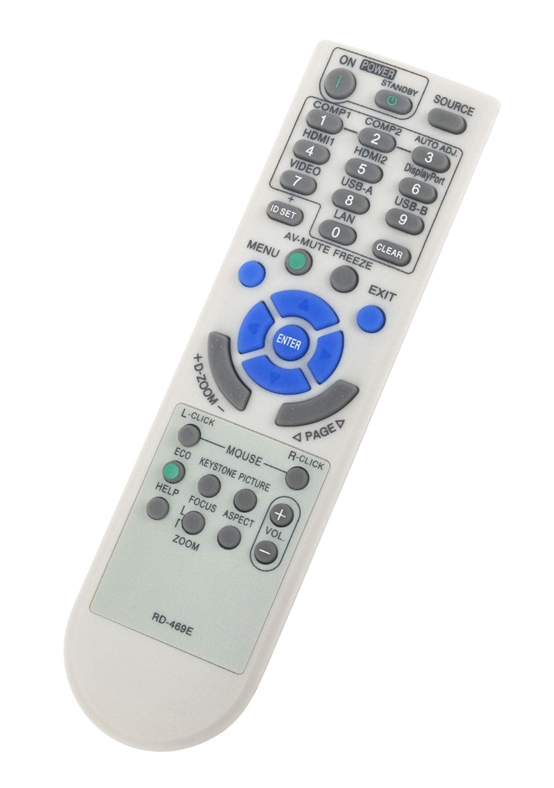 RD-469E Replaced Remote fit for NEC Projector VE303 VE303X V302X V302W V332X V332W V302H UM351W UM301W UM361X UM301X U321H