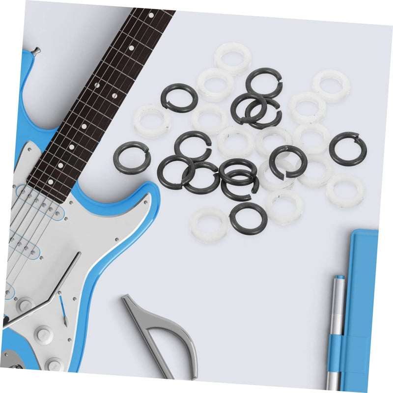 24pcs Tool Tuning Machine Gasket Guitar peg Tuner Washer Plastic Hook up Tuner Washer Key Electric Guitar Accessories knob bass Accessories Metal Stuff Ukulele