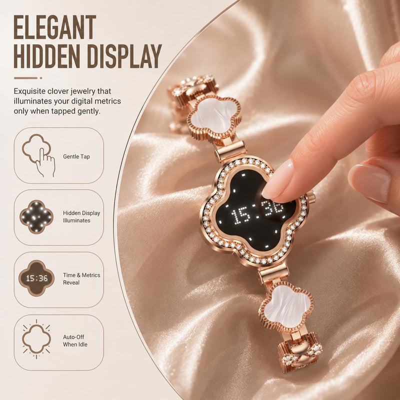 Yihou Smart Bracelet for Women Fitness Tracker Fitness Elegant Bracelet with Heart Rate Monitor Sleep Tracker for Android iOS Rosegold