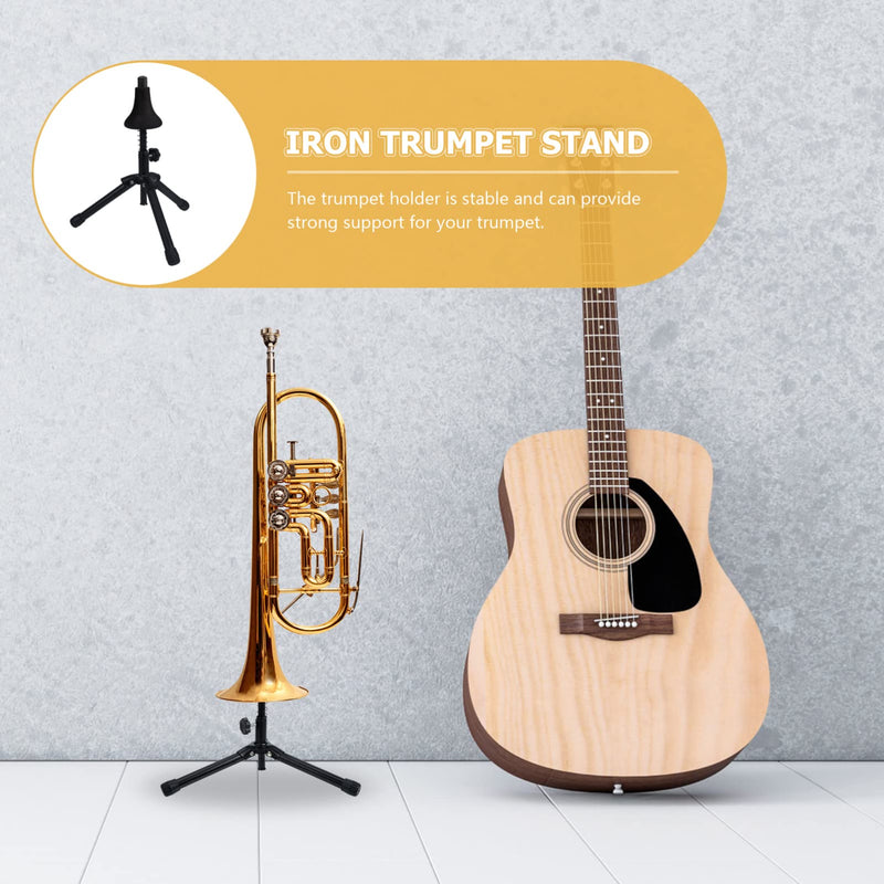 Clarinet Instruments Iron Flugelhorn Displaying Folding Storage Tripod Professional Musical Leg Instrument Portable Trumpet Trumpets Prop Brass Stand for Foldable Display Holder Horn