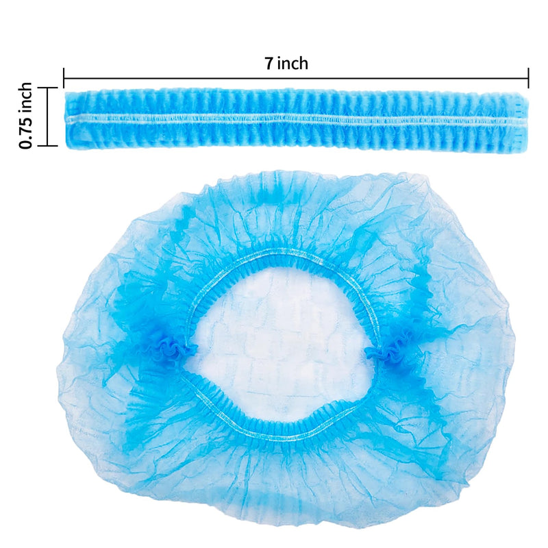 Vabrloy Pack of 100 Hair Nets, 53.3 cm Hair Nets Scalp, Surgical Cap, Hair Cap Made of Disposable Fabric, Bouffant Caps for Men and Women with Elastic Stretch Band, Black