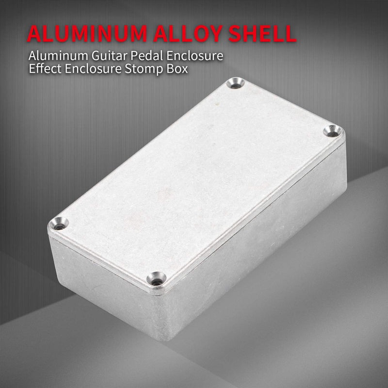 DaierTek 125B 1590N1 Aluminum Guitar Pedal Enclosure 122x66x39.5 MM Metal Stompbox Enclosure Guitar Effect Unfinished Toggle Switch Box (Pack of 2)