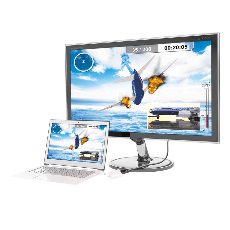 j5create DisplayPort to VGA Adapter- 4K 1080p @ 60 Hz | 1.62 Gbps and 2.7 Gbps | Compatible with Apple iMac or MacBook, PC, HDTV, Projectors and More